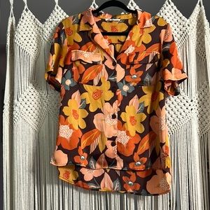 Floral Silk Blouse